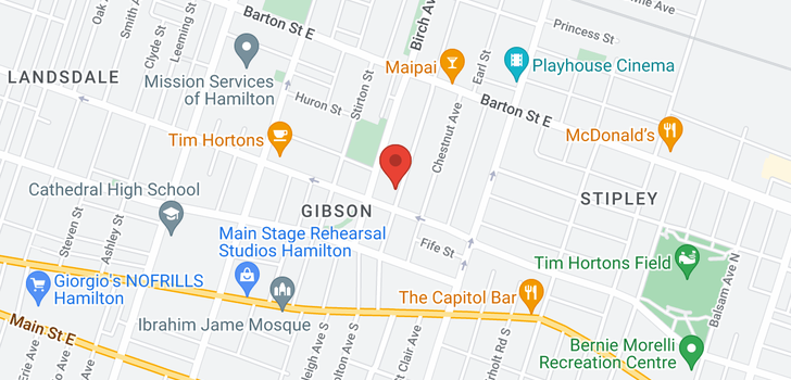map of 87 GIBSON Avenue